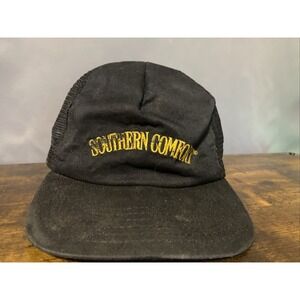 VTG USA Made Black Southern Comfort Mesh Snapback Trucker Hat
